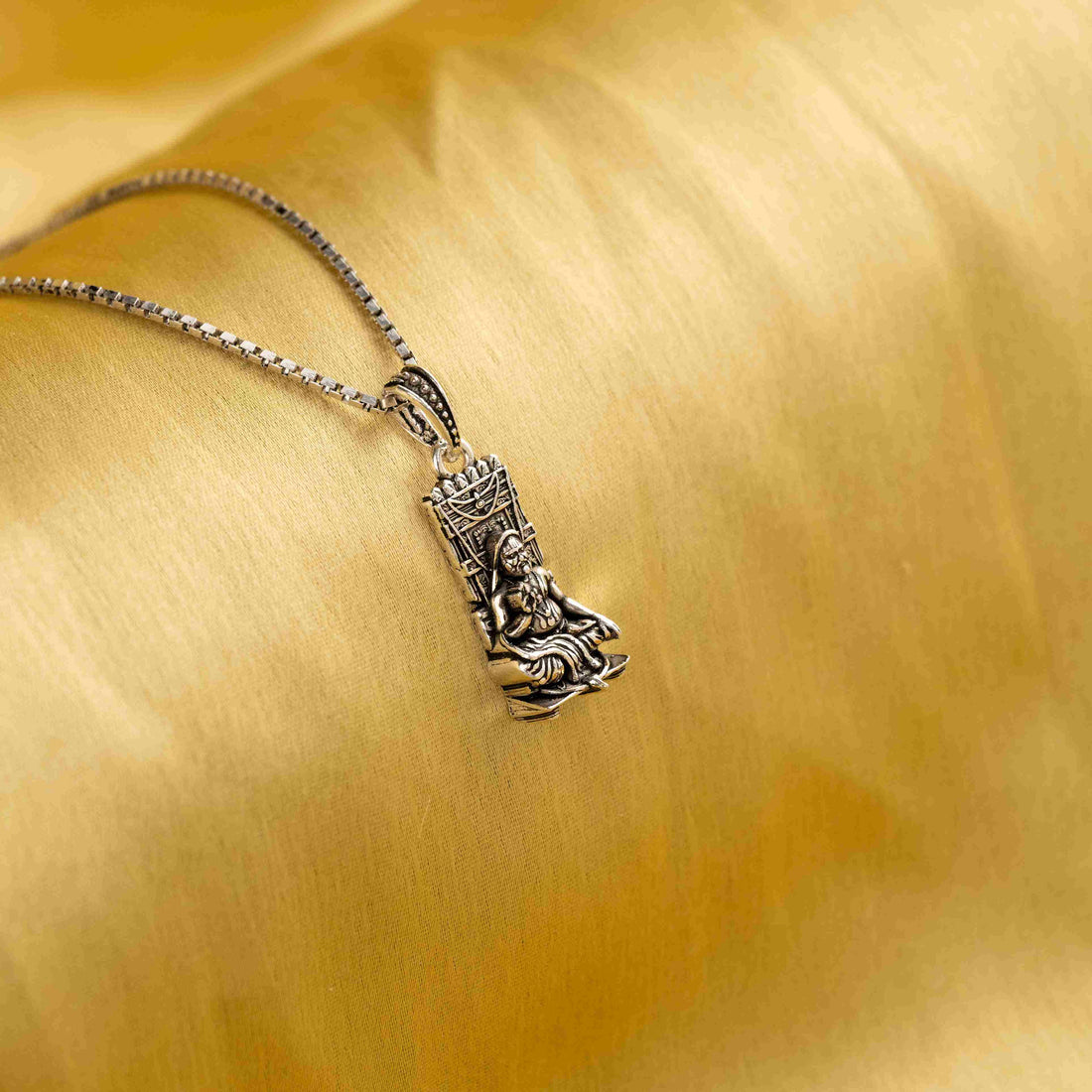 Raghavendra Tirtha Silver Pendant