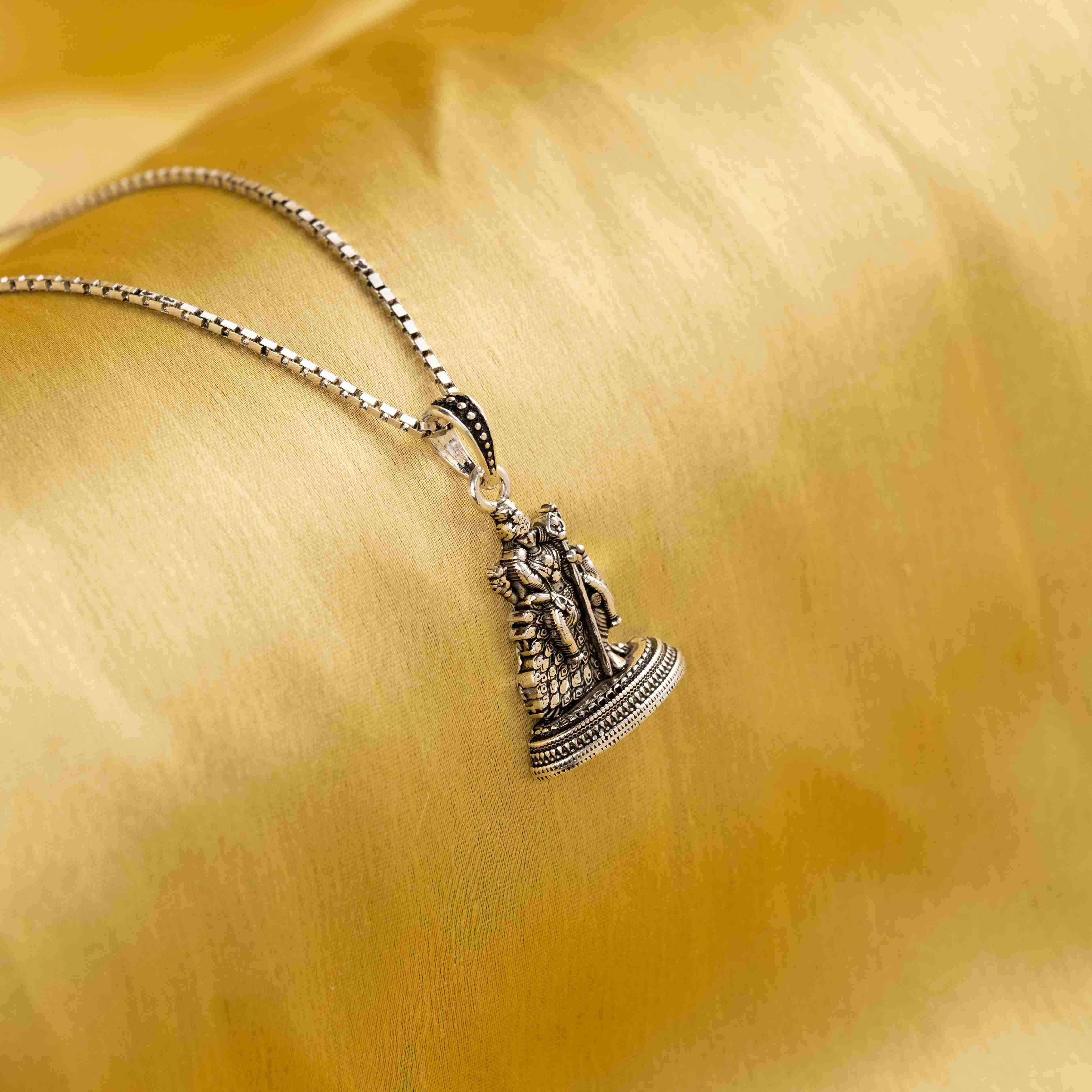 Lord Murugan Silver Pendant - Second Image