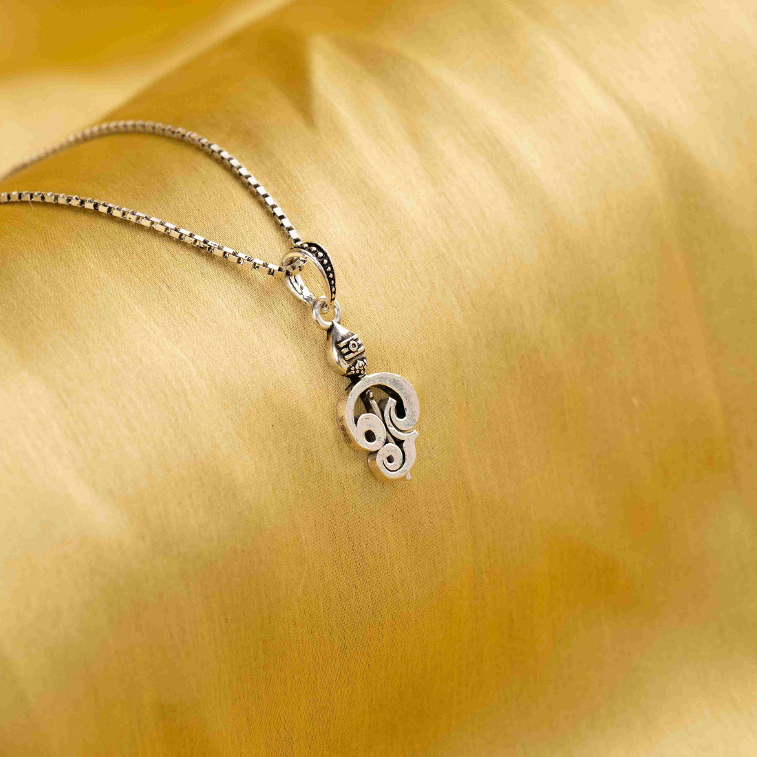Om Silver Pendant