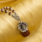 Vishnuji Pendant With Rudraksha Mala
