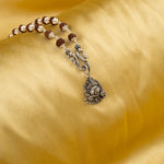 Lord Jagannath Silver Pendant WIth Rudraksha Mala