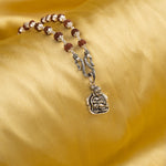 Kanha Silver Pendant With Rudraksha Mala