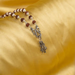 Shreenath Ji Divine Silver Pendant Wth Rudraksha Mala