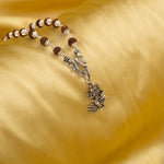 Murugan Silver Pendant With Rudraksha Mala