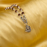 Khodiyar Maa silver pendant With Rudraksha Mala