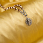 Lord Shankar Silver Pendant With Rudraksha Mala 