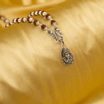 Adiyogi Mahadev Silver Pendant With Rudraksha Mala 