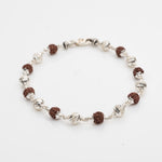Silver Sterling Designer Rudraksha Bracelet
