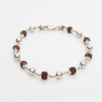 Divine Silver Rudraksha Bracelet