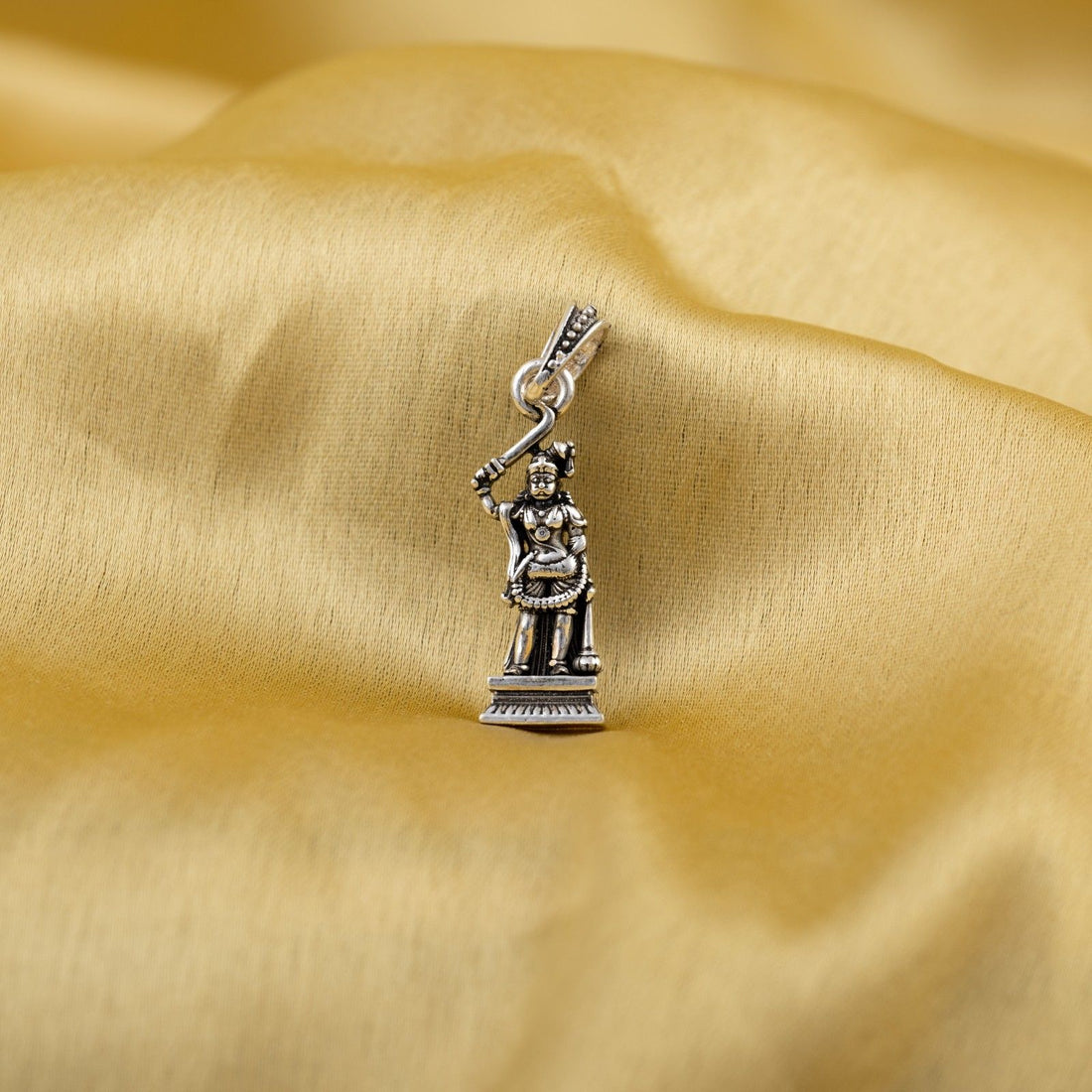 Deity Karuppasamy Silver Pendant
