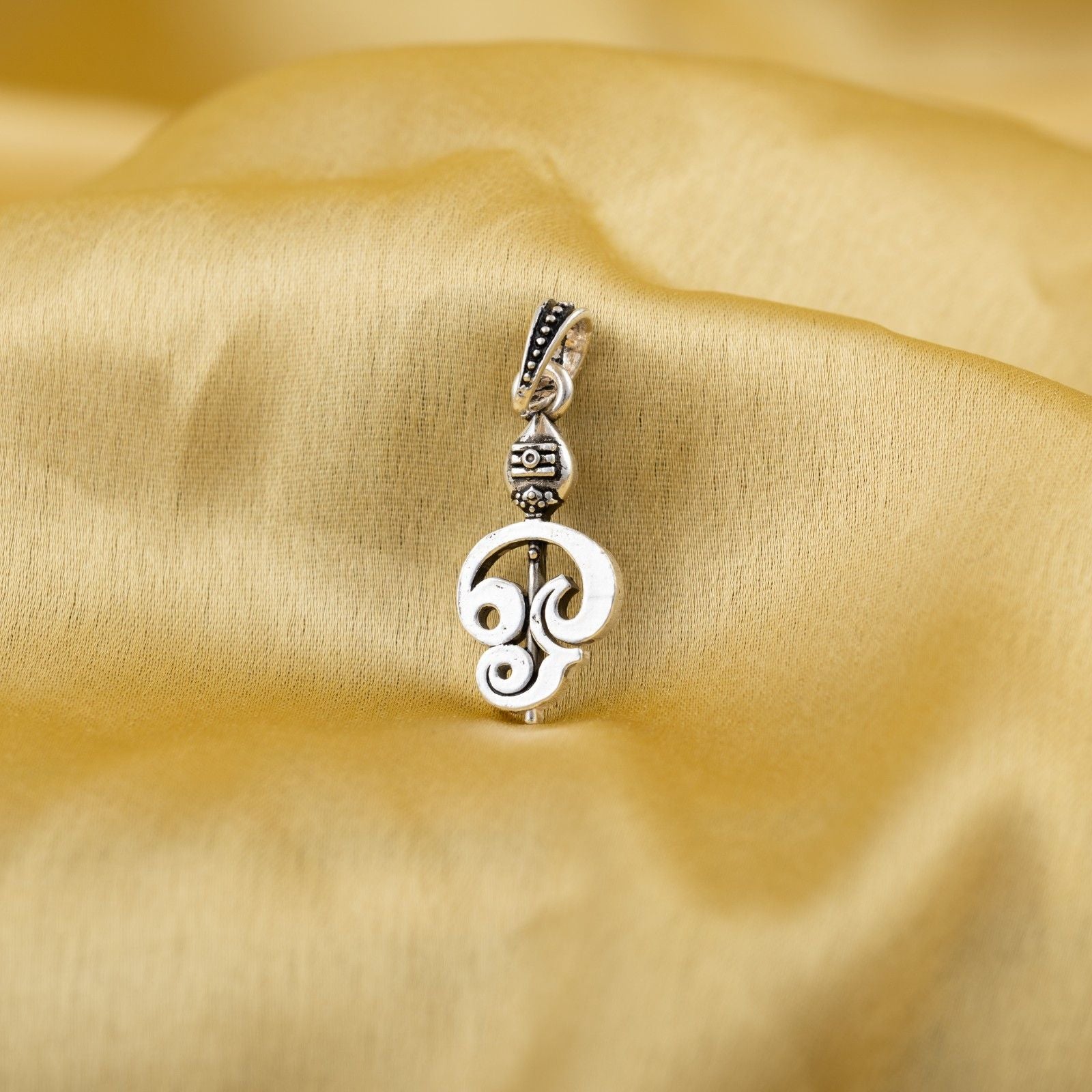 Om Silver Pendant