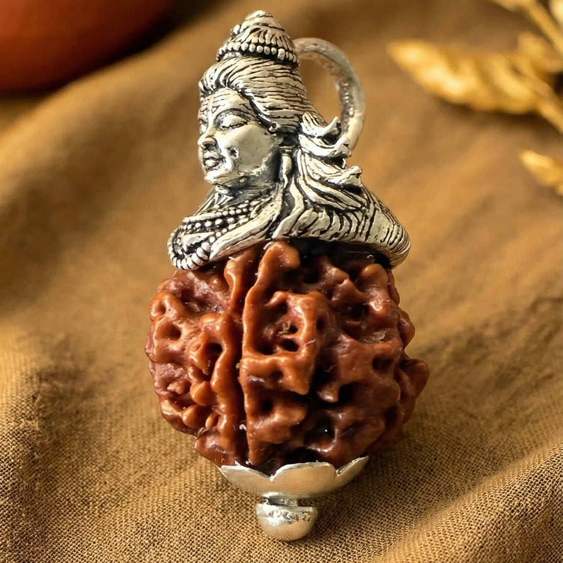 Shiva Pendant (5 Mukhi Nepali Rudraksha)