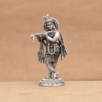 Lord Krishna Silver Idol