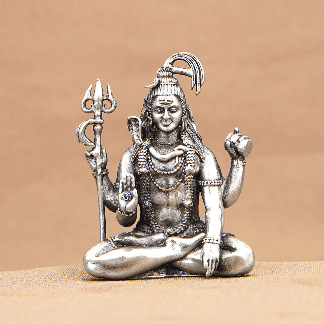 Lord Shiva Silver Statue