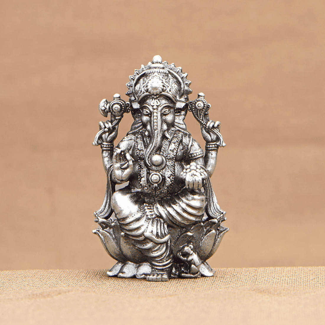 Lord Ganesh Silver Idol