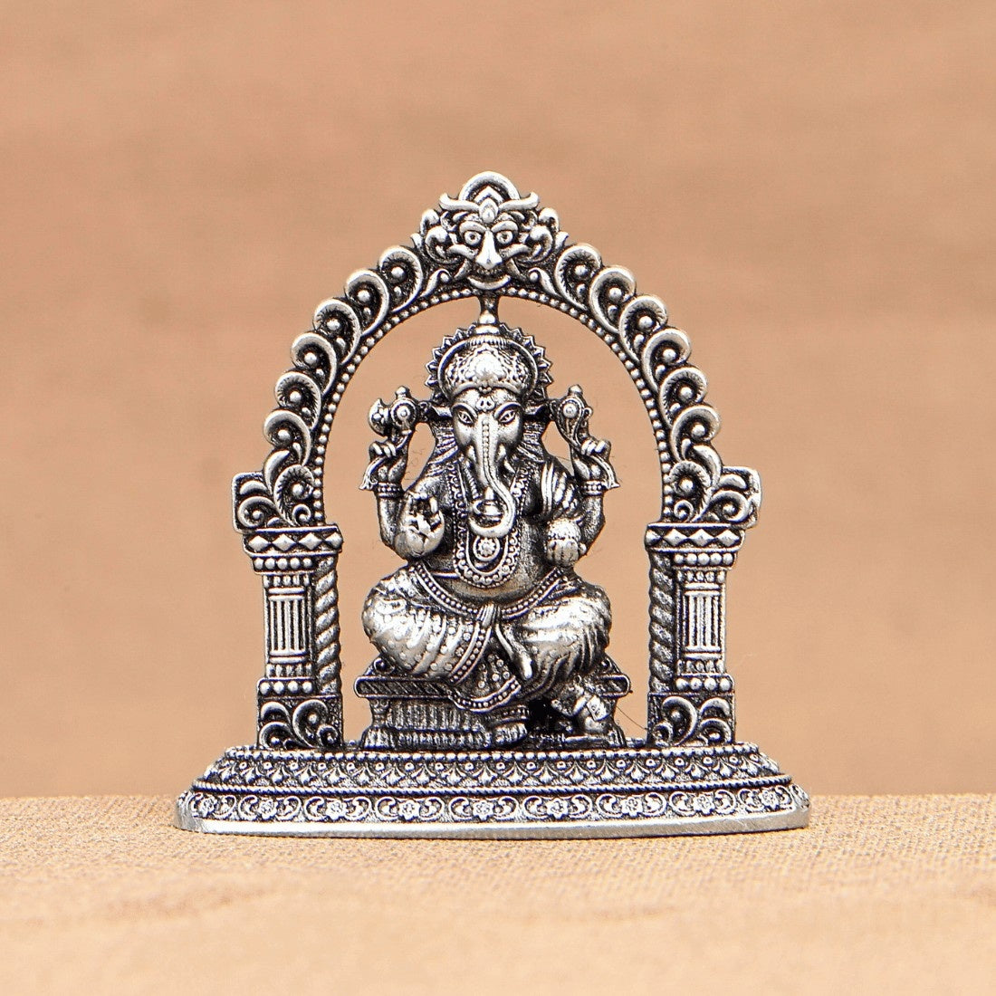 Lord Ganesha Silver Murti