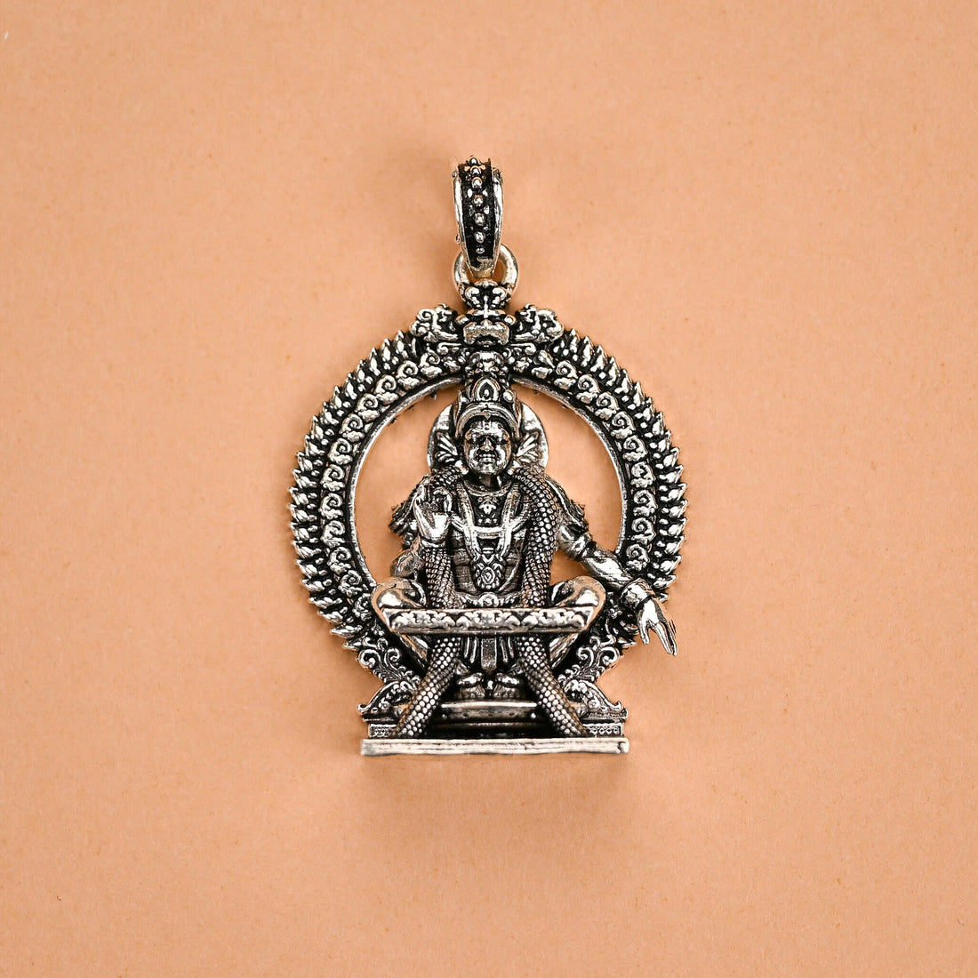 Ayyappa Swami Silver Pendant