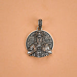 Lord Veer Hanuman Ram Darshan Silver Pendant