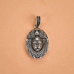 Lord Hanuman Dada Face Silver Pendant