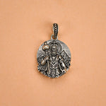 Mahabali Standing Lord Hanuman  Silver Pendant 
