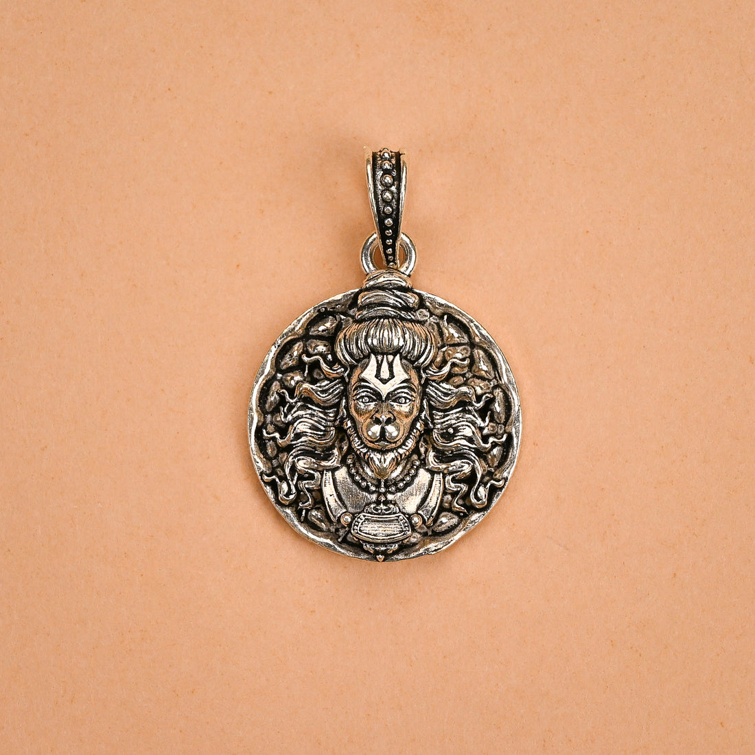 Bajrangbali Hanuman Ji Silver Pendant