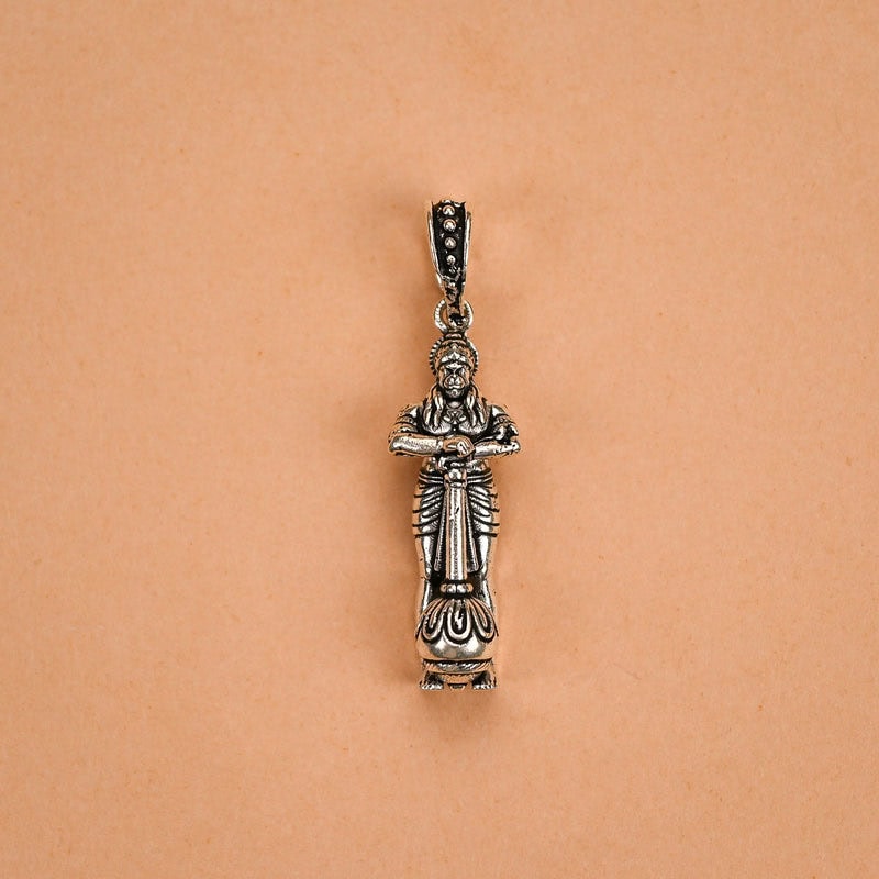 Hanuman silver pendant