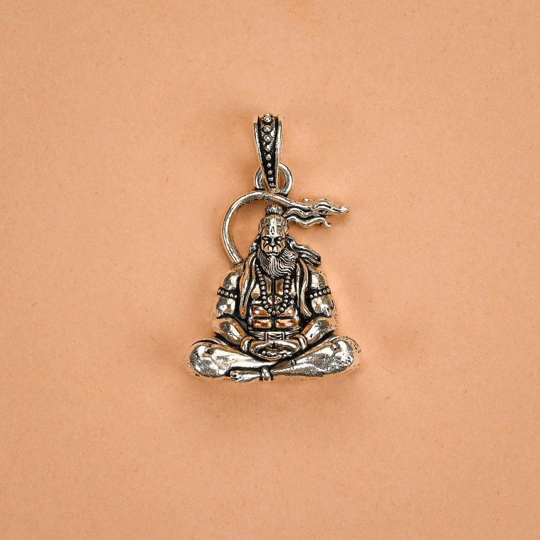 Hanuman Silver Pendant