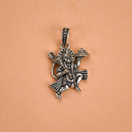 hanuman flying  Silver Pendant