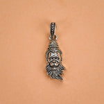Divine Lord Hanuman Ji Silver Face Pendant