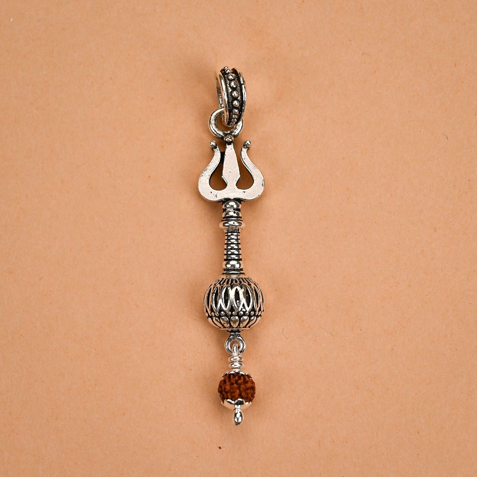 Silver Trishul Pendant
