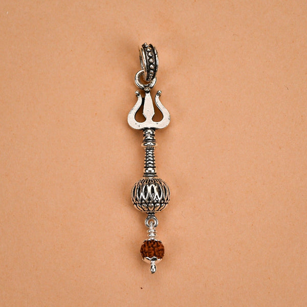Silver Trishul Pendant