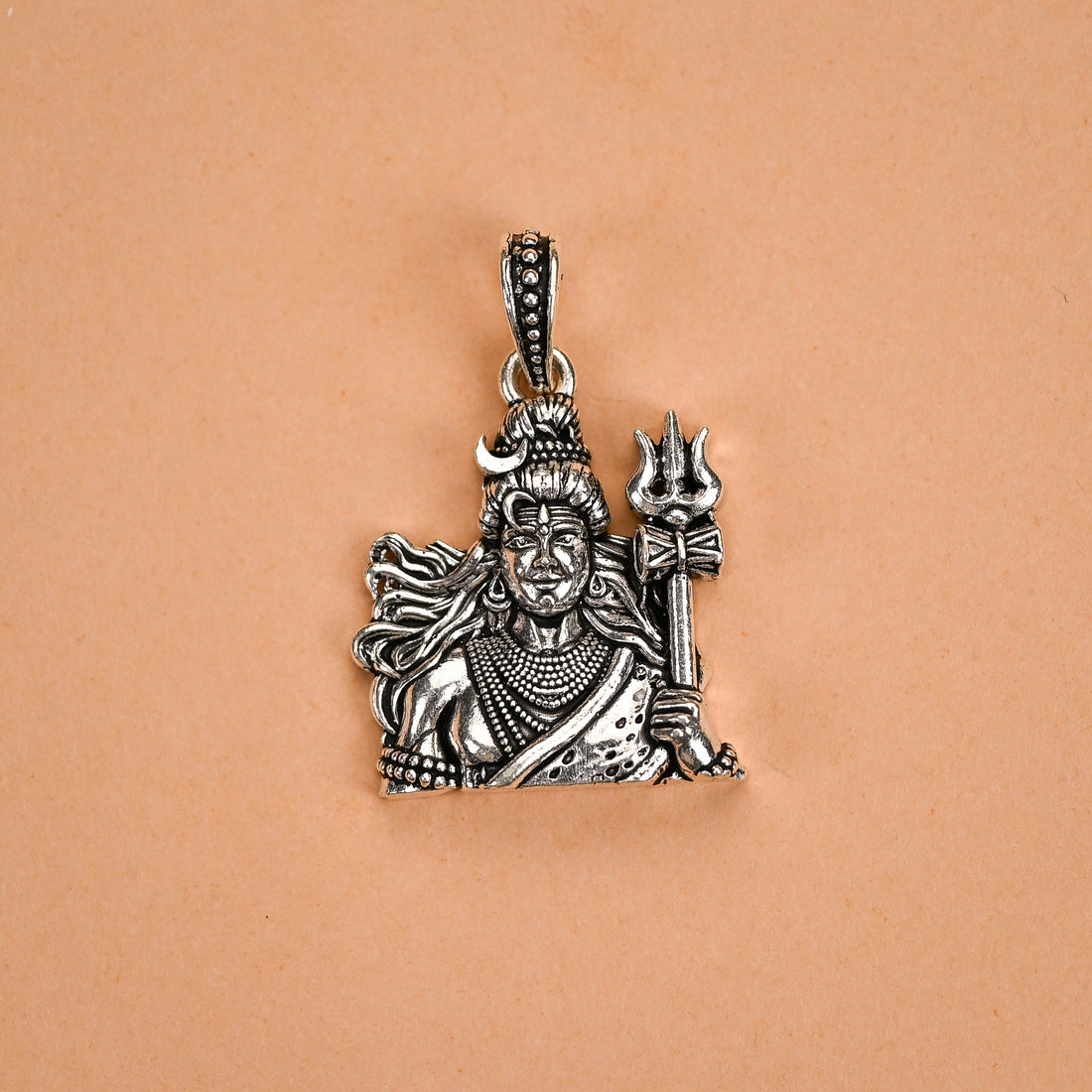 Mahadev Silver Pendent