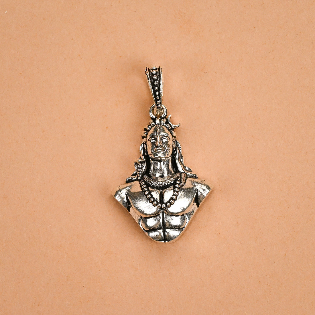 Mahadev Silver Pendant
