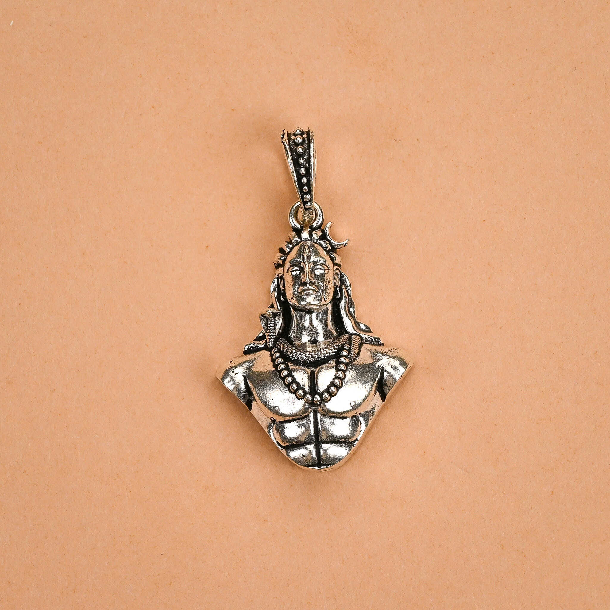 Adiyogi Silver Pendant - Second Image