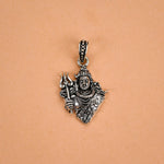 Lord Adiyogi Shiv Silver Pendant