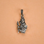 Lord Mahakal Trishul Silver Pendant