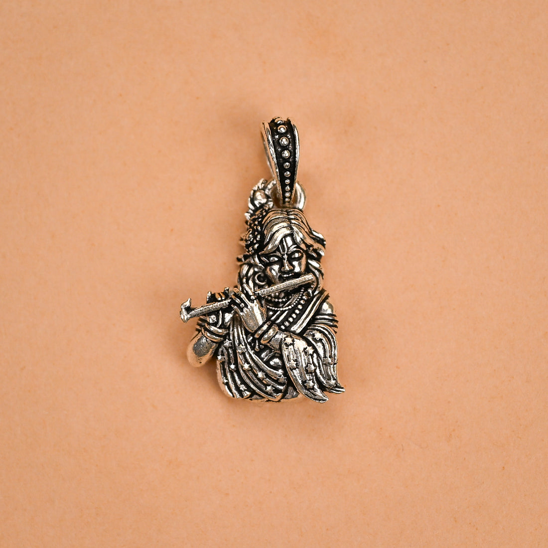 Krishna Silver Pendant