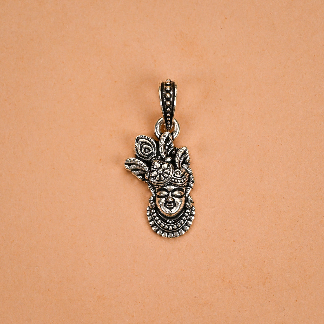 Shrinathji Face Silver Pendant