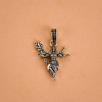 Lord Nataraja Mahadev Silver Pendant