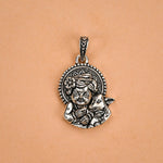 Lord Laddu Gopal with Calf Silver Pendant