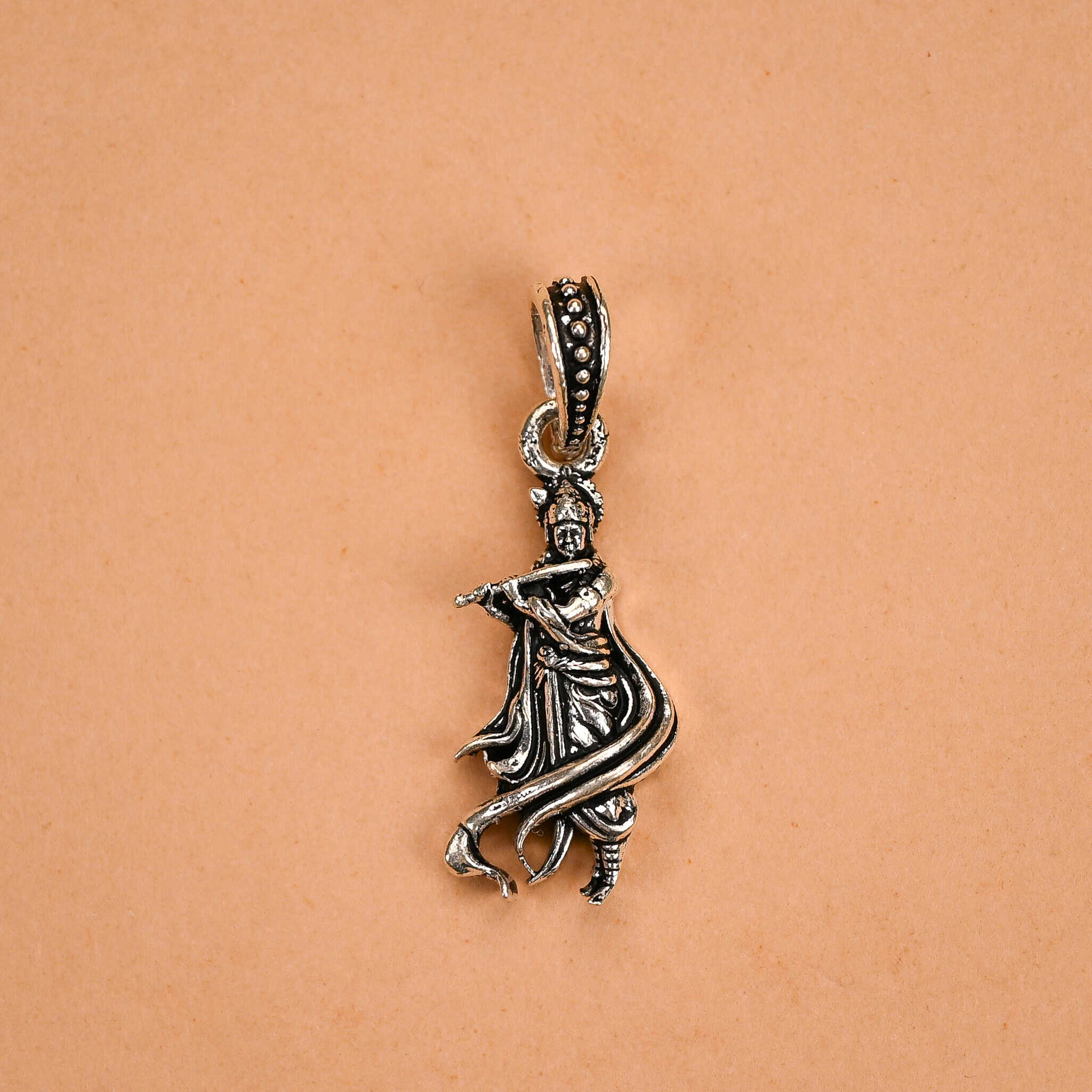 Krishna Silver Pendant - Second Image