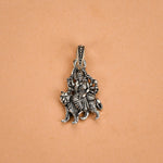 Goddess Durga silver pendant