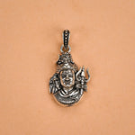 Lord Shiva Trishul Silver Pendant