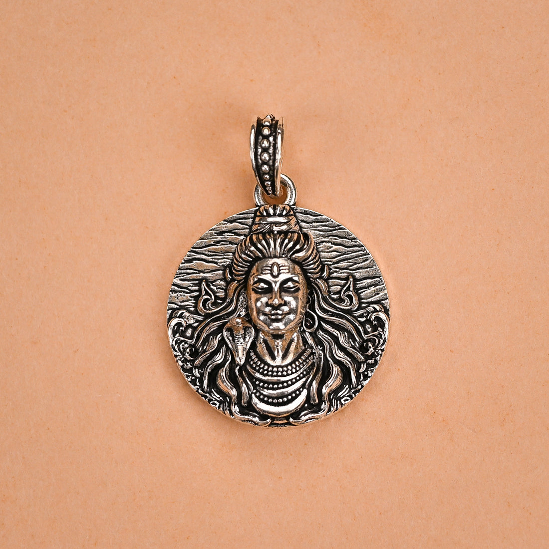 Mahadev Silver Pendant
