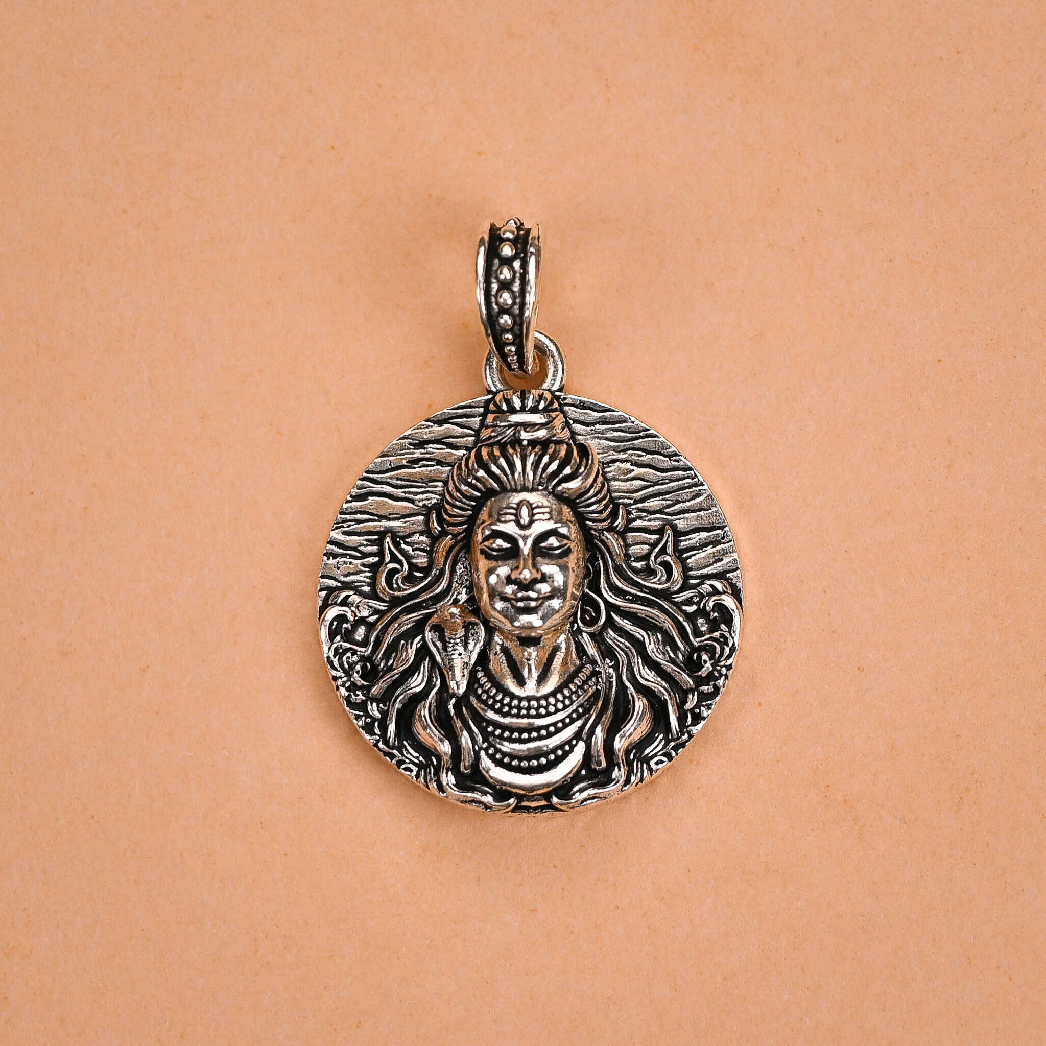 Lord Mahadev Silver Pendant - Second Image