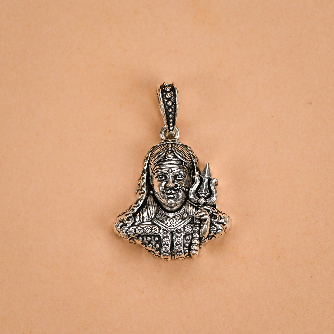 Mataji Silver Pendent