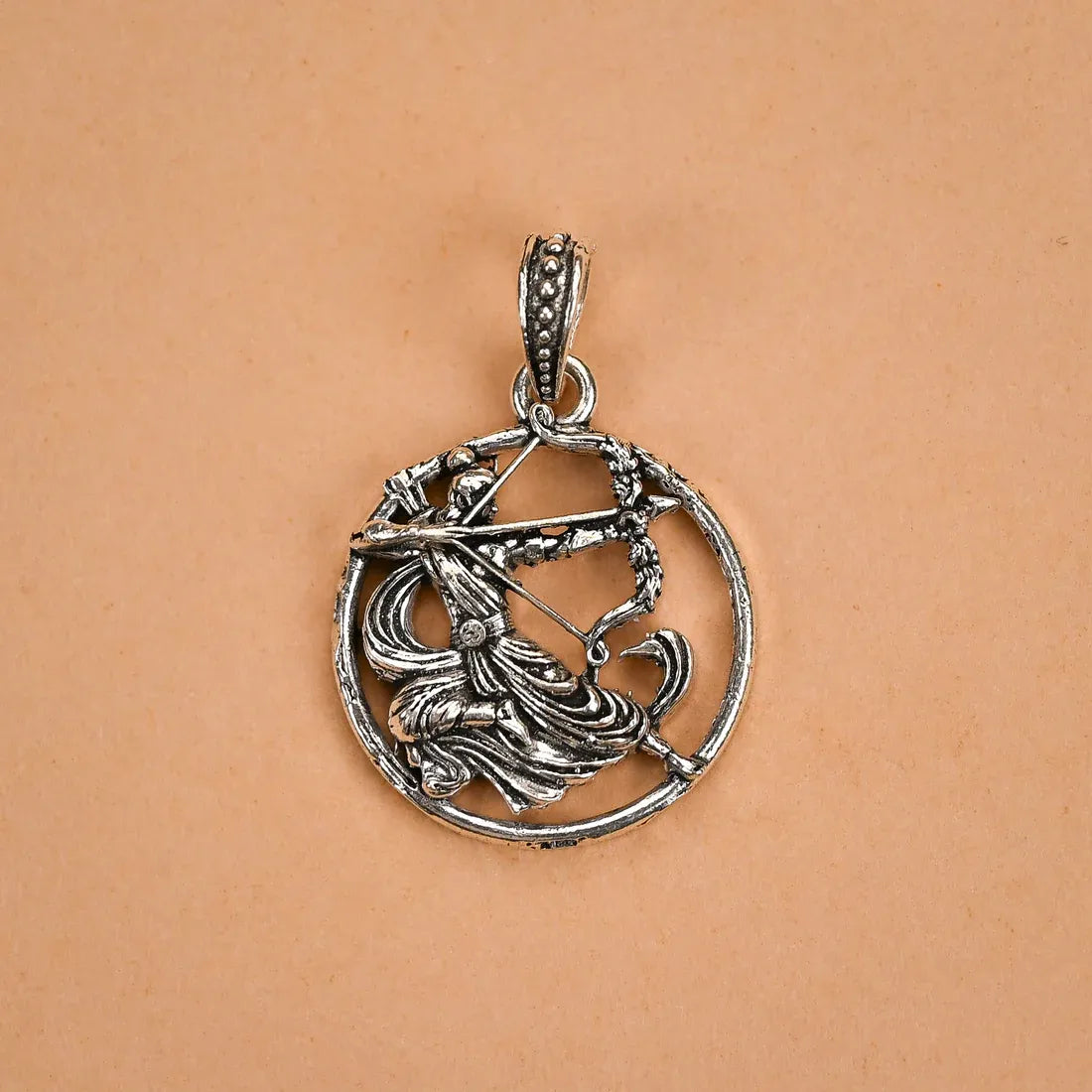 Ram Dhanush Silver Pendant
