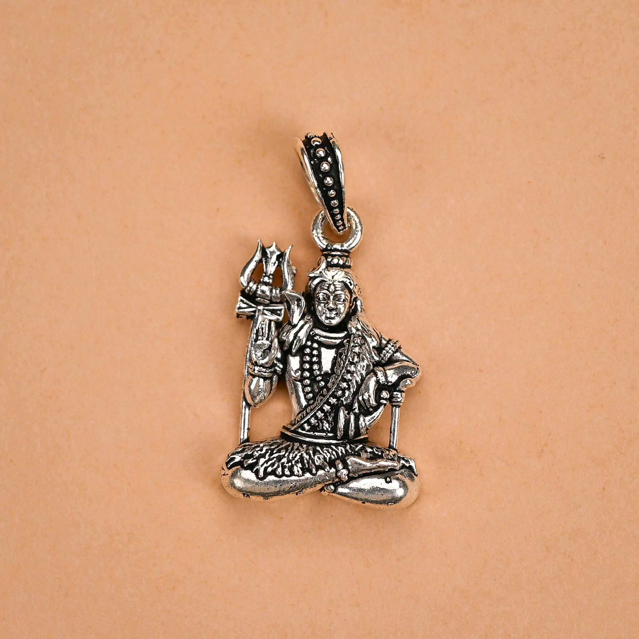 Bholenath Silver Pendant