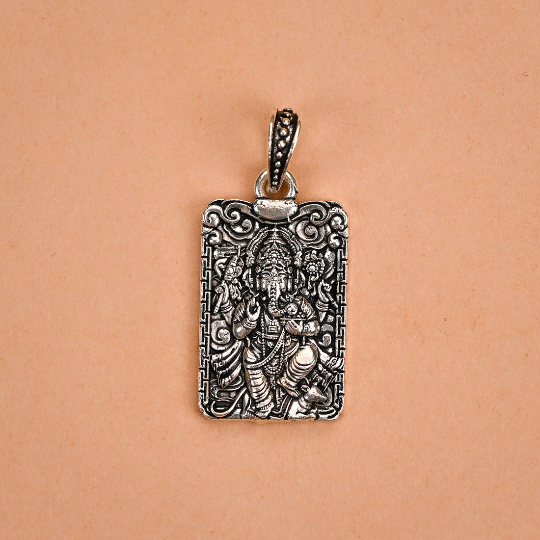 Ganpati Dada Silver Pendant