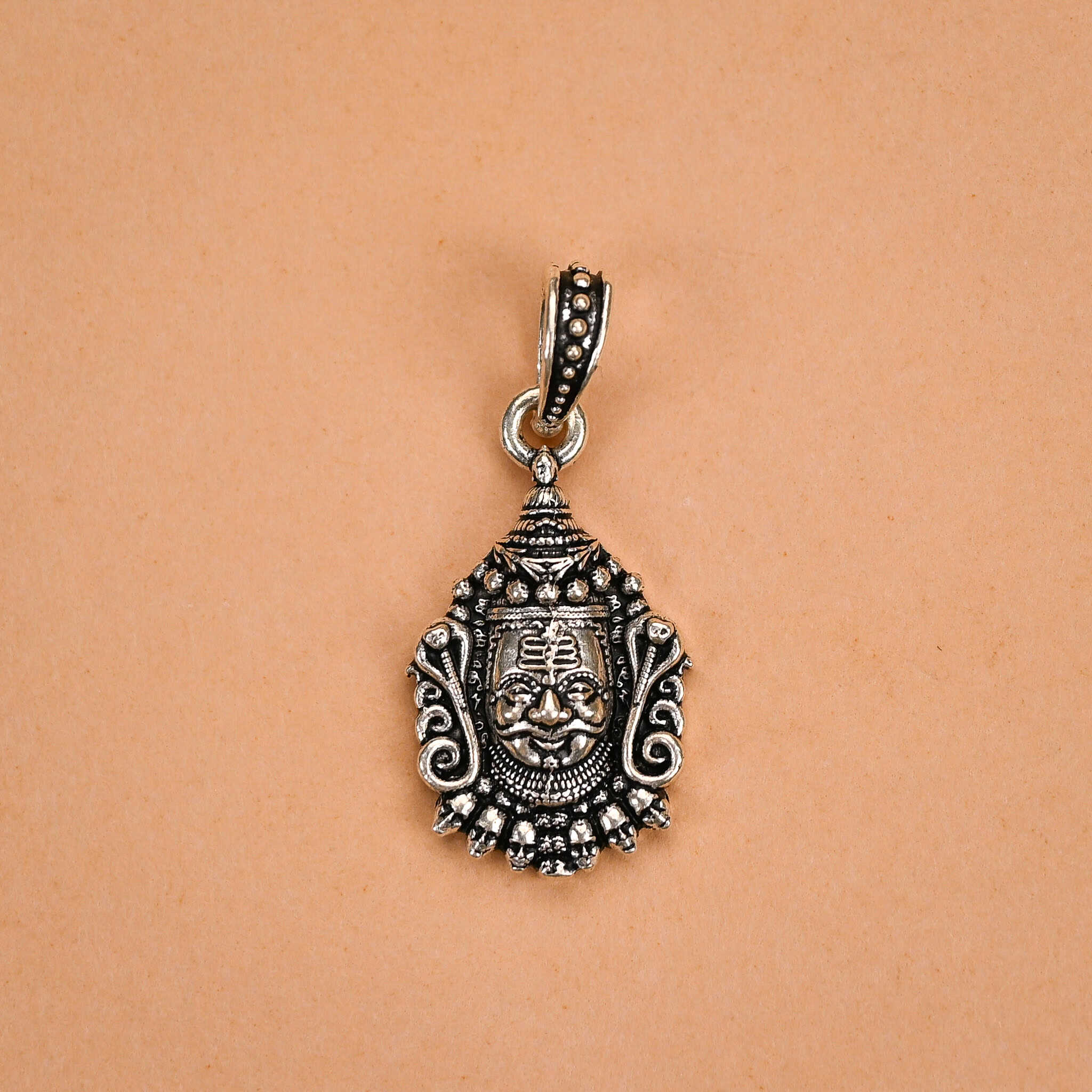 Lord Mahakal Silver Pendant - Second Image